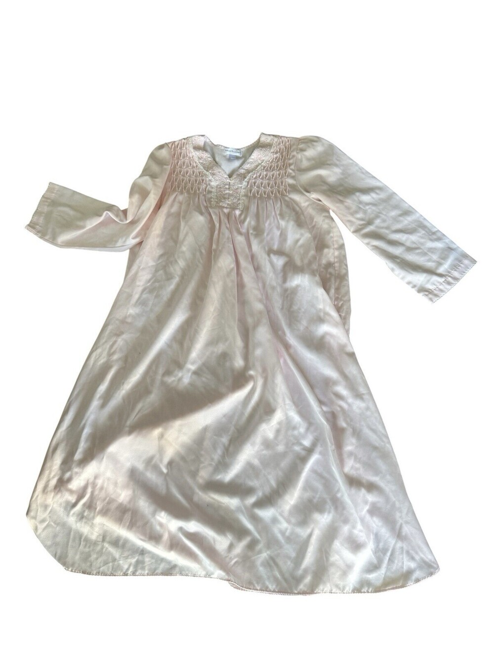 Miss Elaine Pink Long Sleeve Nightgown Size L
